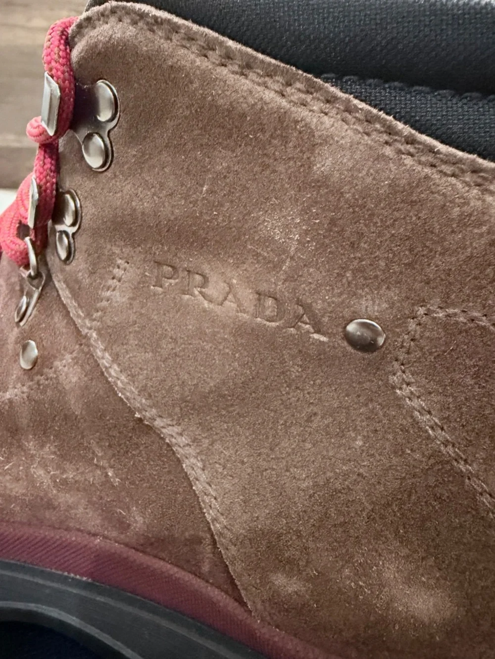 NEW Vintage 2018 Prada Suede Sport Hiking Boots